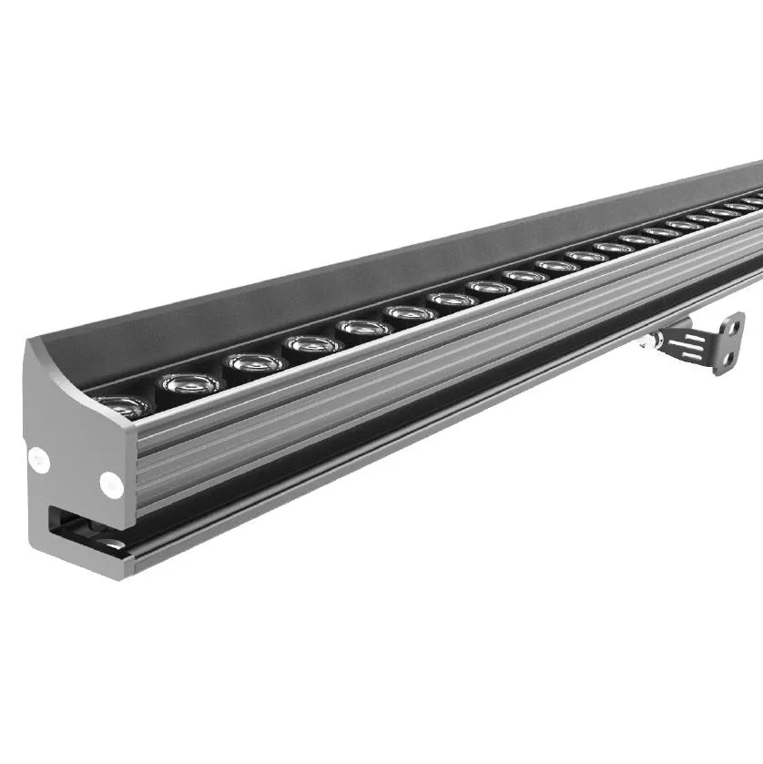 LED-Pixellicht, LED-Linearlicht, Gebäudebeleuchtung, wasserdicht, IP67, 24 V, RGB, DMX512, Wandfluter, IP65, Aluminium, 120 Grad -40–60
